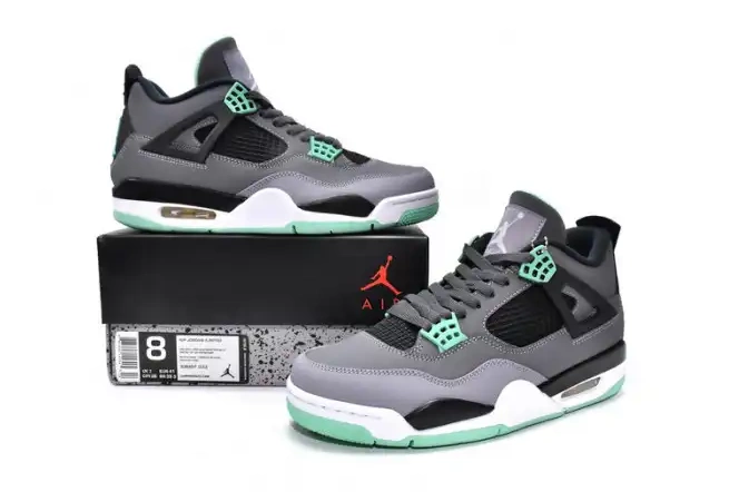 Rep TBK 4 Air Retro Green Jordan 308497-033 Glow 0406